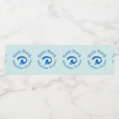Grundlegendes Batch Alkalisches Wasser Grafikdesig Wasserflaschenetikett (Einzelnes Label)