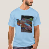 Grundlegendes blaues T-Shirt mit Gularis Killifish (Vorderseite)