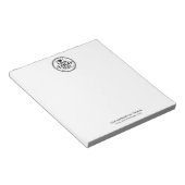Grundlegendes Büro- oder Firmenlogo Notizblock (angewinkelt)