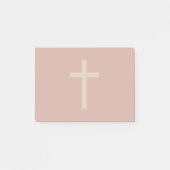 Grundlegendes christliches queres goldenes post-it klebezettel (Vorderseite)