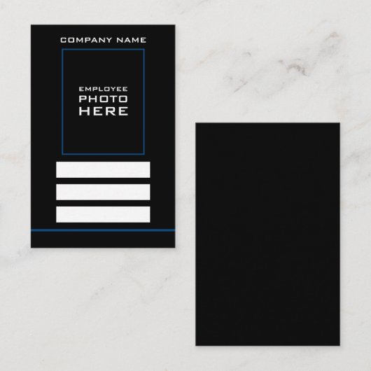 Grundlegendes Design, Foto-ID-Karten Visitenkarte (Vorne/Hinten)