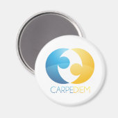 GRUNDLEGENDES DIEM jätet Magnet (Vorderseite/Rückseite)