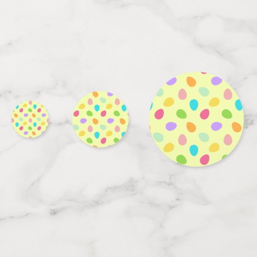 Grundlegendes Eigelb Konfetti (Vorderseiten)