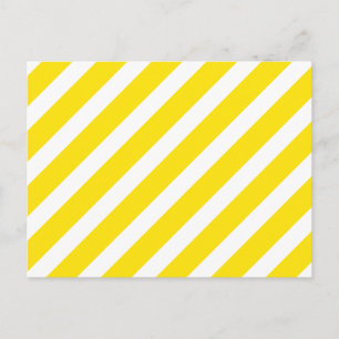 Grundlegendes Gelb des Streifen-1 Postkarte