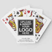 Grundlegendes Geschäfts-Logo mit Spielkarten (Rückseite)