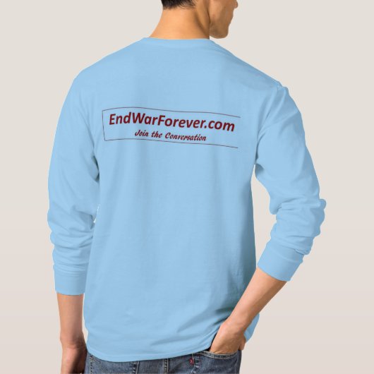 Grundlegendes langes T-Shirt die Hülse der Männer (Rückseite)