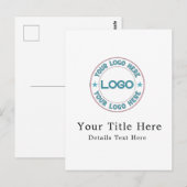 Grundlegendes Logo Custom Postkarte (Vorne/Hinten)