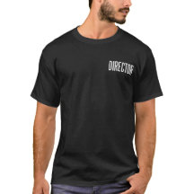 Grundlegendes T.Shirt Schwarzes Direktors