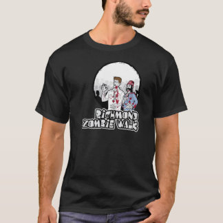 grundlegendes T-Stück des rva Zombiewegs dunkle T-Shirt