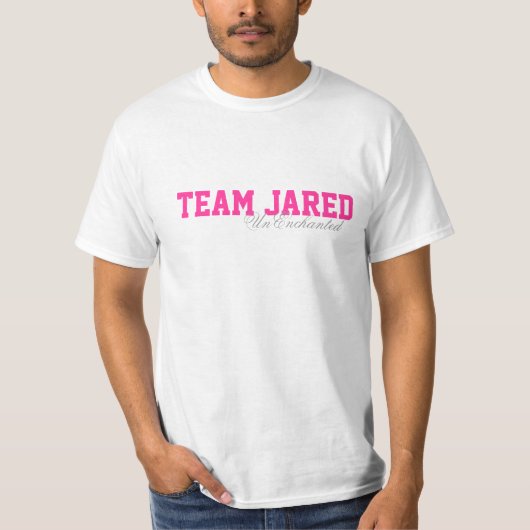 Grundlegendes Team Jared T Weiß T-Shirt (Vorderseite)