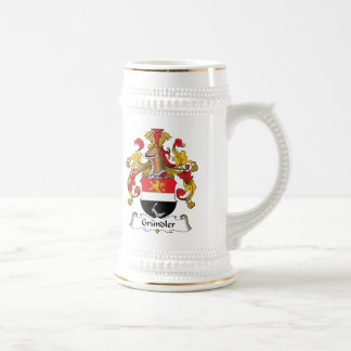Grundler Familienwappen Bierglas