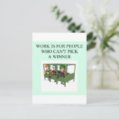 gründliche Pferderennen Postkarte (Stehend Vorderseite)