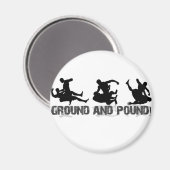 Grundlinie und Pfund Magnet (Vorderseite/Rückseite)