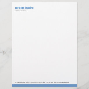 Grundlinien-Plattecerulean-Briefkopf Briefbogen