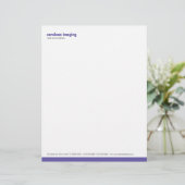 Grundlinien-Platten-Veilchen-Briefkopf Briefkopf (Stehend Vorderseite)