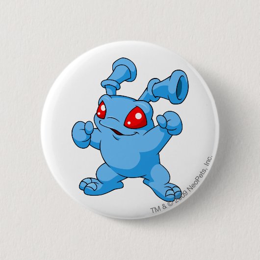 Grundo Blau Button (Vorderseite)