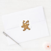 Grundo Brown Runder Aufkleber (Umschlag)