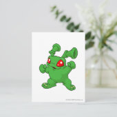 Grundo Green Postkarte (Stehend Vorderseite)