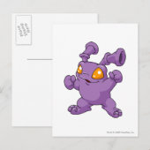 Grundo Lila Postkarte (Vorne/Hinten)