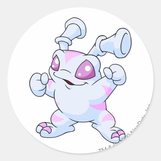 Grundo Striping Runder Aufkleber (Vorderseite)