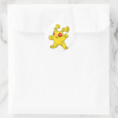 Grundo Yellow Runder Aufkleber (Tasche)