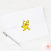 Grundo Yellow Runder Aufkleber (Umschlag)