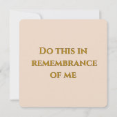 Gründonnerstag-Eucharistie Karte (Rückseite)