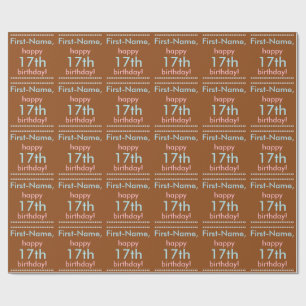 Grundpapier zum 17. Geburtstag Geschenkpapier