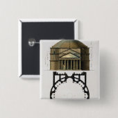 Grundplan und Fassade des Pantheons, Rom, von Button (Vorne & Hinten)