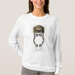 Grundplan und Fassade des Pantheons, Rom, von T-Shirt