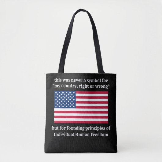 Grundprinzipien (schwarze) Tasche (Vorderseite)