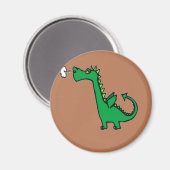 Gründrache Magnet (Vorderseite/Rückseite)