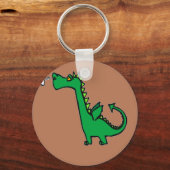 Gründrache Schlüsselanhänger (Vorderseite)