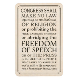 Grundrecht auf Redefreiheit und Religionsfreiheit Magnet