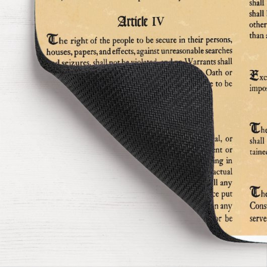 Grundrechtecharta der Staaten Mousepad (Ecke)