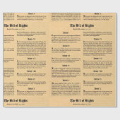 Grundrechtecharta der Vereinten Staaten Geschenkpapier (Flach)