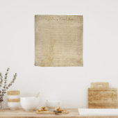 Grundrechtecharta für die vereinten Staaten Poster (Küche)