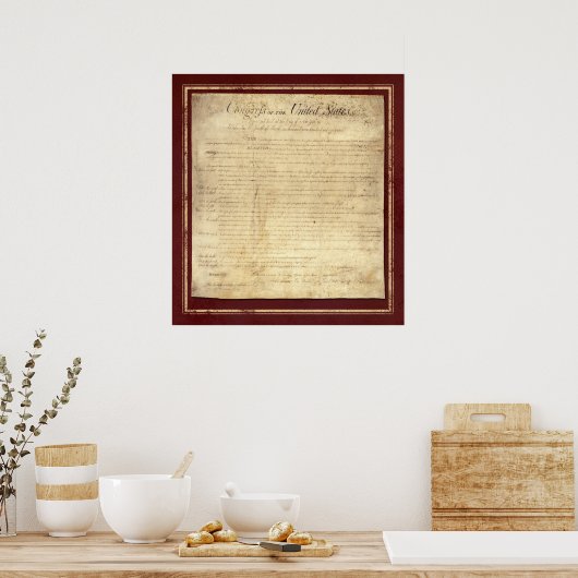 Grundrechtecharta Poster (Küche)