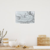 Grundriss der Schlacht von San Jacinto Poster (Küche)