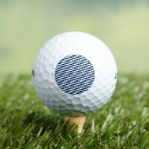 Grundriss von Connecticut in Marineblau und Weiß Golfball