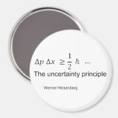 Grundsatz der Unsicherheit Magnet (Vorderseite/Rückseite)