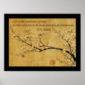 Grundsatz des Chiropraktischen Gesundheitsziels Poster (Vorne)