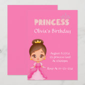 GRUNDSATZ - GEBURTSTAGSPARTEI - EINLADUNG FÜR MÄDC (Vorne/Hinten)