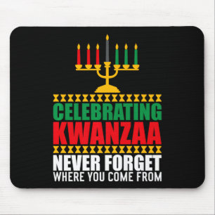 Grundsätze des afroamerikanischen Weihnachtsglücks Mousepad