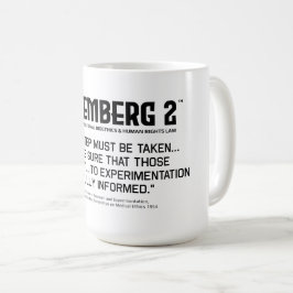 Grundsätze für Personen in Forschung und Experimen Kaffeetasse