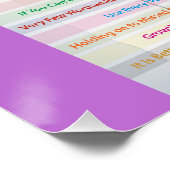 Grundsätze für persönliches Wachstum und Entwicklu Poster (Ecke)