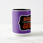 Grundsätzlich ein Genie (für Christus) Zweifarbige Tasse (Mittel)