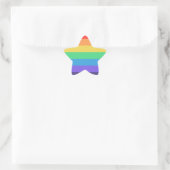 Grundsätzlich Regenbogen Stern-Aufkleber (Tasche)