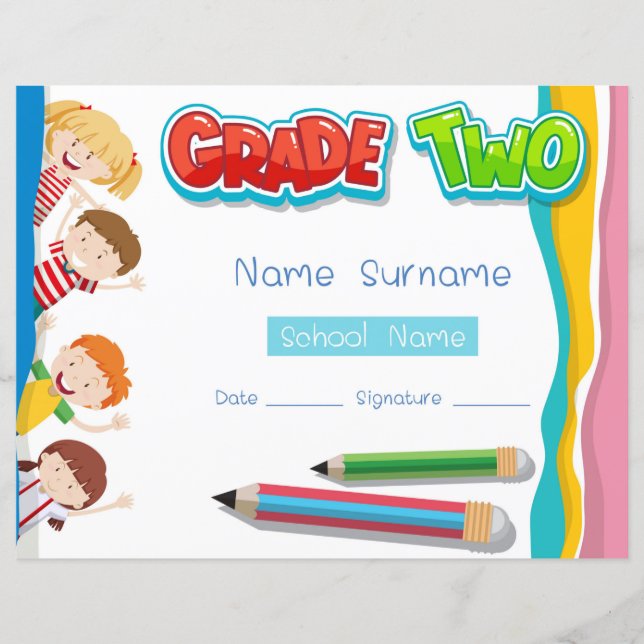 Grundschuldiplom (Vorderseite)