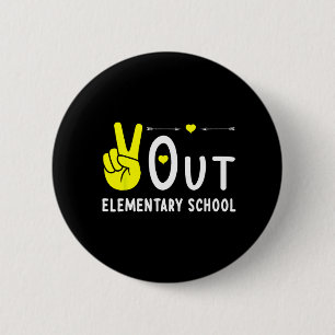 Grundschule am letzten Schultag Button